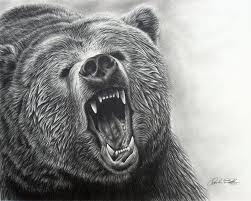 Realistic Drawings Realistic Animal Drawing Grizzly Bear Roaring By Eidolic Grizzly Bear Drawing Grizzly Bear Tattoos Bear Drawing