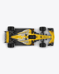 2017 Formula 1 Car Top View Psd Mockup Mockup Psd Nulled