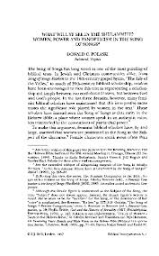 By flosspapers posted on february 17, 2019. Pdf What Will Ye See In The Shulammite Women Power And Panopticism In The Song Of Songs Donald Polaski Academia Edu