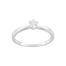 Bague Solitaire Diamant Bague De Fiancailles Or 18 Carats Lucky One