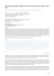 Kennedy construction is a division that can assist clients with capital projects, interior and exterior renovations and tenant improvements. Pdf Comparison Between Building Roof Construction Systems Based On The Lca