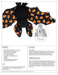 Stuffed Animal Bat Sewing Pattern Pdf Digital Download Etsy Animal Sewing Patterns Sewing Stuffed Animals Batting Stuffing