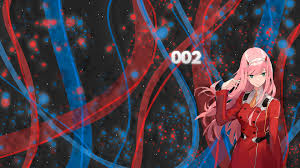 Feel free to share with your friends and family. Darling In The Franxx Pink Hair Zero Two With Background Of Black With Blue And Red And Dots 4k Hd Anime Wallpapers Hd Wallpapers Id 42340
