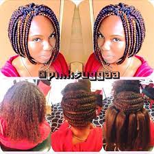Natural Hair Glory Bob Braids Crochet Box Braids Natural Hair Styles