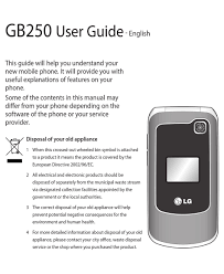 LG GB250 USER MANUAL Pdf Download ...