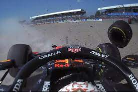 Max verstappen, pictured on saturday, was sent to hospital for checks Rsrobbeyrd4txm