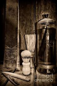 Barber Shop Pole Black And White Retro Barber Tools In Black And White By Paul Ward Barber Tools Barber Shop Decor Barber Tattoo