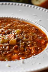 Scopri ricette, idee per la casa, consigli di stile e altre idee da provare. Italian Lentil Soup Recipe Simply Delicious She Loves Biscotti