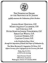Upcoming Priestly Ordinations In D C Invitation Wording Words Invitations