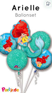 5er Ballon Set Arielle Fabius Unter Dem Meer Partydeko Geburtstagsparty Meerjungfrau Party