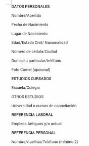 Cada cv debe ser considerado como una herramienta de marketing que se debe adaptar a cada oferta de trabajo y situación. Preparo Curriculum Vitae 1347177 Clasipar Com En Paraguay