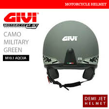 Givi Camo Miliatary Green Demi Jet M10 1 Aqcua Helmet