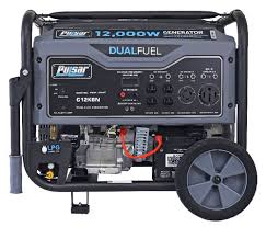 With no moving parts and no liquid fuel requirements portable solar generators this solar epower cube features a 1500 watt power inverter, two 115v ac outlets, two 12v accessory outlets for powering dc appliances, two usb power. Pulsar G12kbn Heavy Duty Portable Dual Fuel Generator Newegg Com