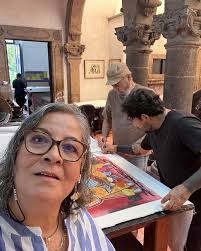 Un día en @guachabato y @mariomartindelcam #delavirtudgenerosa  #simoncruzart #simoncruzpintor #formasdever #lasteoriasdelapersonalidad  #gallery #museum #guachabato #artist #grabado #grafica #life