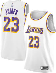 The resolution of png image is 450x600 and classified to james harden ,lebron logo ,lebron. Amazon Com Outerstuff Lebron James Los Angeles Lakers 23 White Youth Association Edition Swingman Jersey Clothing