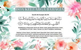 Doa memohon keluarga yang dirahmati dan diridloi allah swt (qs. Kebahagiaan Doa Keluarga Bahagia