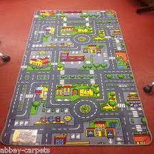 Children S Road Rug Play Mat Toy Car Roadway Large Matchbox Kids Hot Wheels Mat Ebay Road Rug Play Mat Car Play Mats