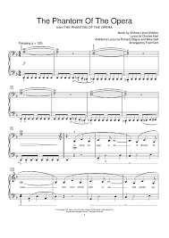 The Phantom Of The Opera Phantom Of The Opera Sheet Music Opera Music