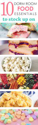 10 Dorm Room Food Essentials To Stock Up On Society19 Dorm Food Dorm Room Snacks Dorm Room Food