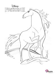 Olaf sitting on a stack of books coloring page. Frozen 2 Nokk The Magic Horse Coloring Page Bubakids Com Frozen Frozen 2 Nokk T Horse Coloring Pages Disney Princess Coloring Pages Frozen Coloring Pages