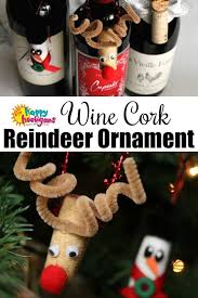 I consider it my medium tree as there are 6 corks across on the bottom. Wine Cork Reindeer Ornament Craft Happy Hooligans