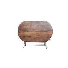 Table Pliante Ovale Melamine Noyer 138 84 Cm Vente En Tunisie Table
