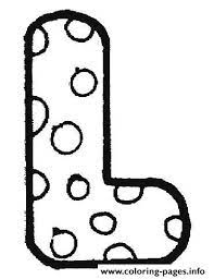Download free and print large english letters on single sheets of pape a4. Bubble Letter L Coloring Pages Printable