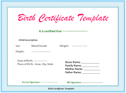 Fake birth certificate maker juanbruce co. 15 Free Birth Certificate Templates Word Psd Customize Print