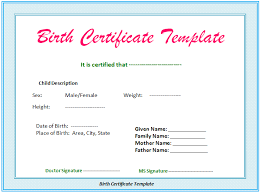 Fake birth certificates also offer you the option of. 15 Free Birth Certificate Templates Word Psd Customize Print