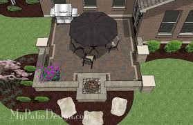 Imagine relaxing on plush, comfortable patio furniture while the fire dances and glows before you. Corner Patio Designs For 8 L Shaped Homes Mypatiodesign Com Tagged Fire Pit