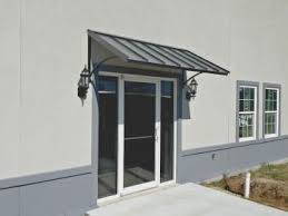 The Clay Metal Classic Commercial Door Awning In Broussard La Door Awnings Door Canopy Modern Custom Awnings