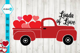 Download Loads Of Love Valentine S Truck Graphic By All About Svg Creative Fabrica PSD Mockup Templates