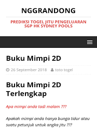 Kamus / buku mimpi 2d 3d 4d togel. Buku Mimpi 2d Alat Prediksi Jitu Togel Sgp Hk Sidney Nggrandong