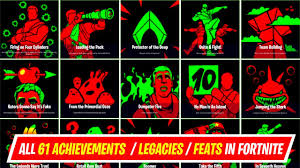 Season 5 achievements guide features a full list of all the various things you can accomplish during this new battle pass season! All 61 Achievements Legacies Feats In Fortnite Chapter 2 Season 3 How Many Of These You Completed Youtube