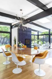 Mid Century Modern California Home Tour Wood Paneling And Tiling Mid Century Modern House Midcentury Modern Dining Chairs Mid Century Dining Room