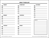 Printable to do list template. 20 Printable To Do Lists And Task List Templates