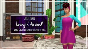 I might try to raise the can farther into the ceiling by using the wingnuts and slots on the inside of the can. Leeleesims1 Loungin Around A Bgc Sweatshirt Dress Despite