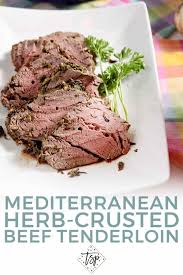 Beef tenderloin with red wine sauce. Mediterranean Herb Crusted Beef Tenderloin The Speckled Palate
