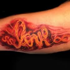 Ghost fire and flame tattoo. Men Fire Tattoos Design Worldareg Com