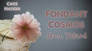 How To Make A Fondant Gumpaste Cosmos Flower Tutorial Youtube Flower Tutorial Fondant Flower Video Tutorials