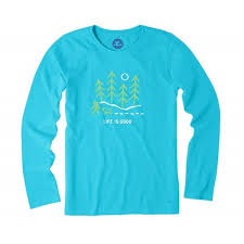 Maybe you would like to learn more about one of these? Womens Night Woods Long Sleeve Crusher Tee Cool Turquoise C71822axyoa