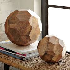 Wooden Spheres Wood Decor Wooden