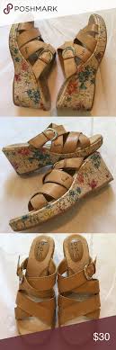 New Boc Flower Cork Wedge Sandal Cork Wedges Sandals Wedge Sandals Clothes Design
