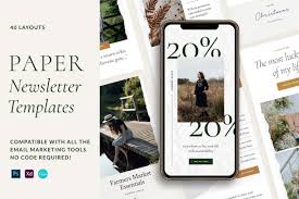 Pikbest have found premiere video templates for personal commercial usable. Paper Newsletter Templates In Email Templates On Yellow Images Creative Store