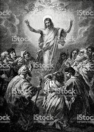 Engraving From 1892 Showing The Ascension Of Jesus From The Christian Ascension Of Jesus Jesus Drawings Jesus Christ Illustration