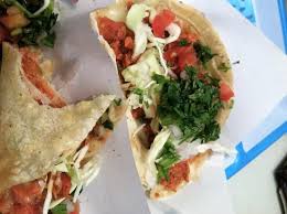 Mexico city has tacos al pastor made on a gyro because of all of the lebanese immigrants that arrived here. K38 Fish Shrimp Tacos Tacos Food Comfort Food