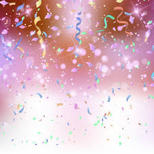 Collection of streamers transparent background (48). Free Vector Coloured Background With Confetti And Streamers