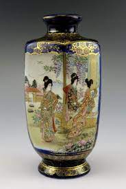 Antique Meiji Japanese Satsuma Pottery Porcelain Hand Painted Etsy Satsuma Pottery Antiques