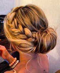 Perfect Side Braid Into Bun Hair Styles Side Bun Hairstyles Long Hair Styles