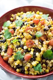 Black Bean And Corn Salad Recipe Mexican Corn Black Bean Salad Recipe Mexican Side Dishes Bean Salad Corn Salads